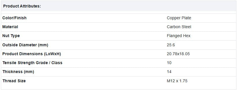 Flanged Locking Nut Mack 2070594, 189AM2