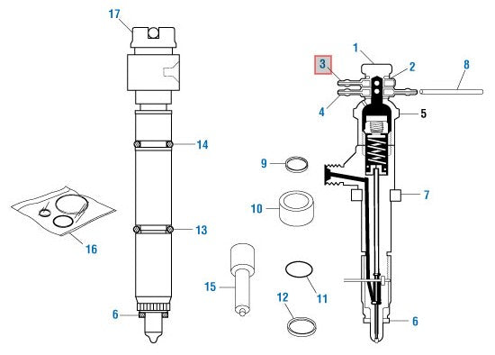 Single Nozzle Banjo Drain Fitting OE: 498GB28A PAI: EFT-2656