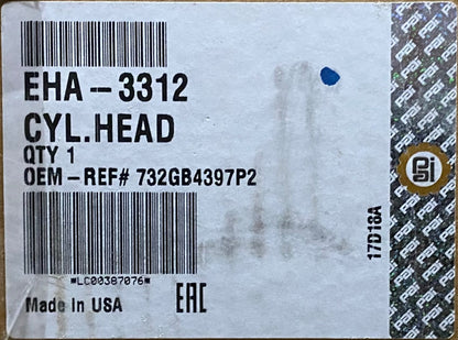 Assembly, Cylinder Head PAI EHA-3312, MACK 732GB4397P2