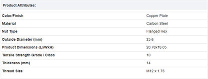Flanged Locking Nut Mack 2070594, 189AM2