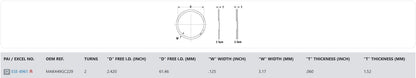 Internal / External Retaining Ring PAI ESE8961, Mack 449GC229